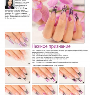 Мастер класс моделирование ногтей Алла Кравченко для журналов